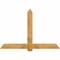 Ekena Millwork Eugene Rough Sawn Timber Gable Bracket, Western Red Cedar, 72"W x 48"H x 2"D x 6"F, 16/12 Pitch GBW072X48X0206EUG00RWR - alternate 1